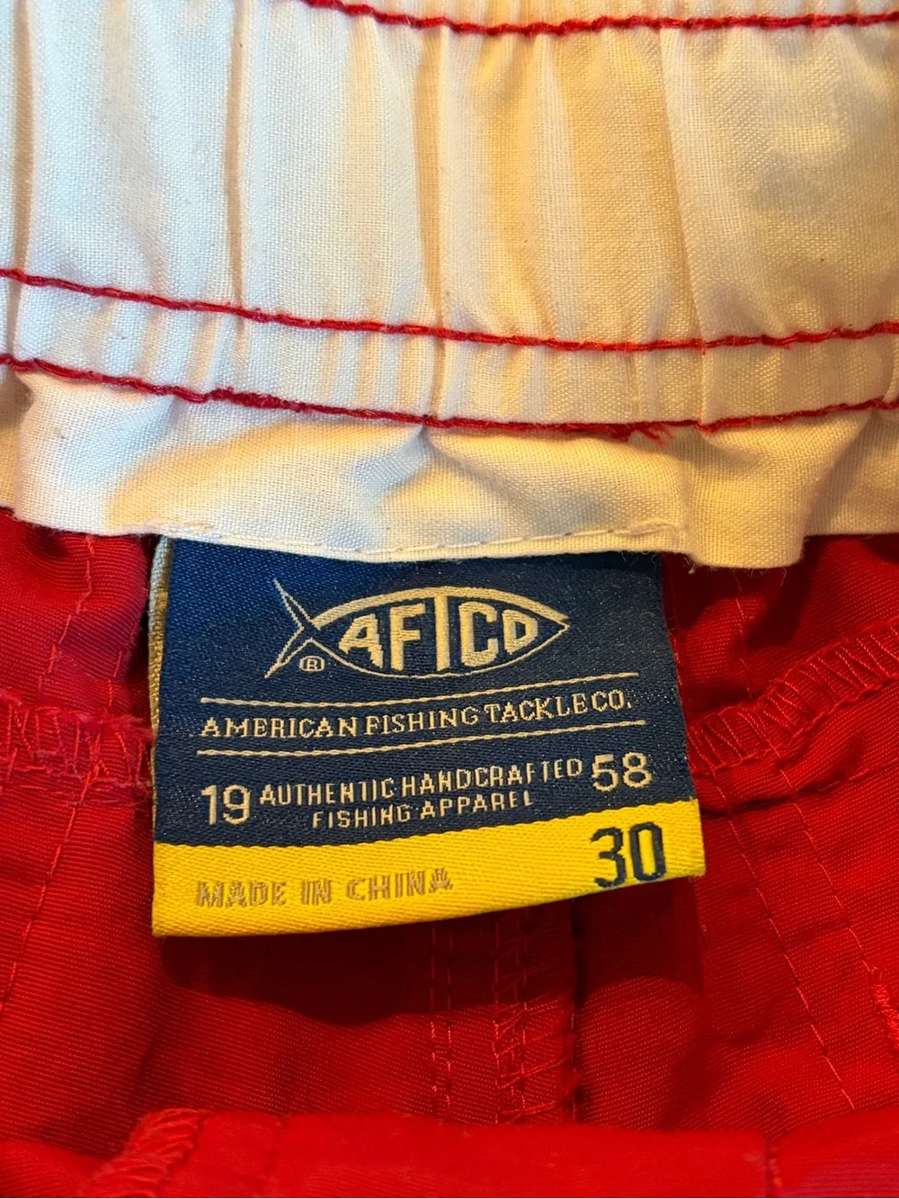 AFTCO Men’s 6” Fishing Shorts in Chili Red